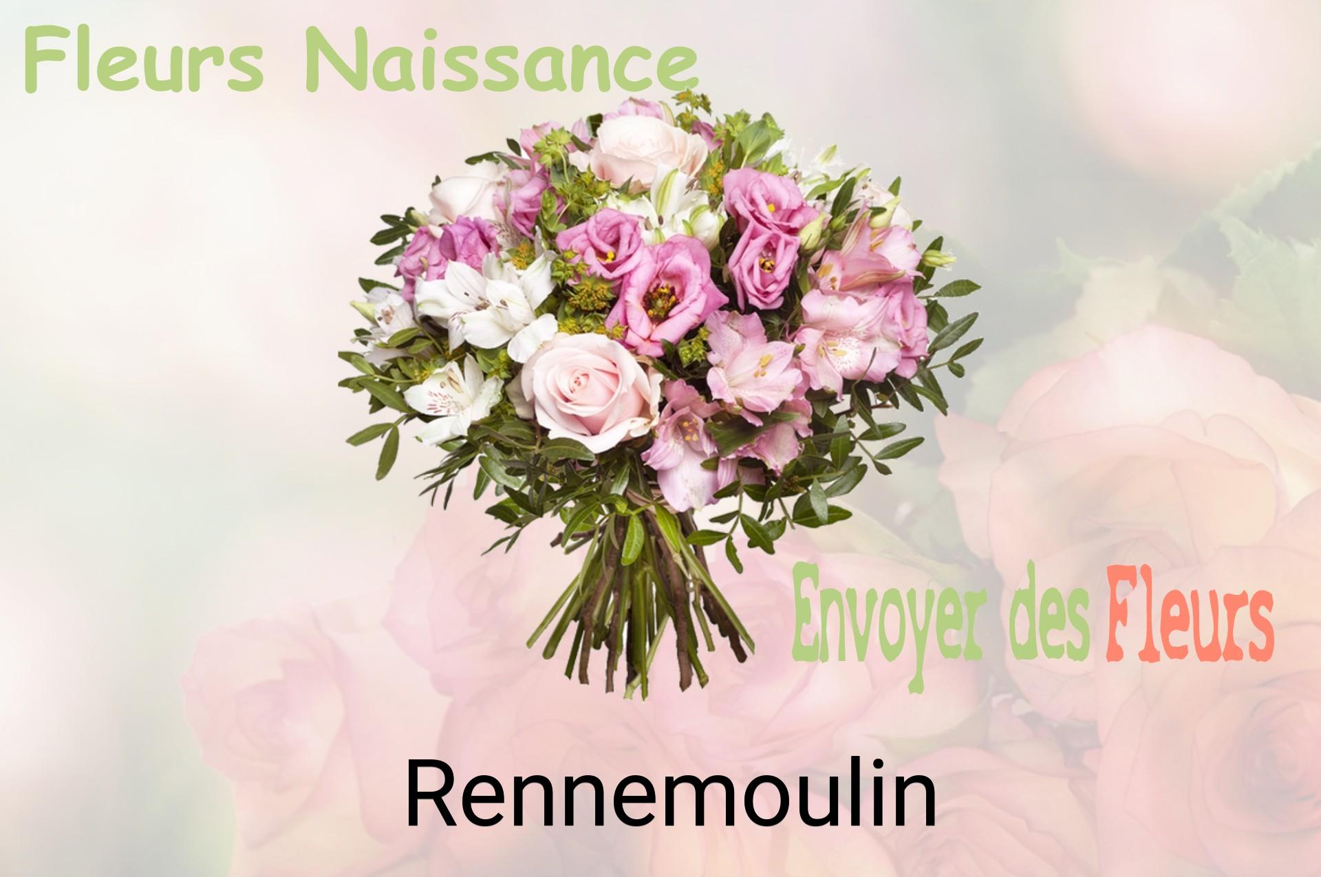 Bouquet de fleurs de naissance livré à Rennemoulin
